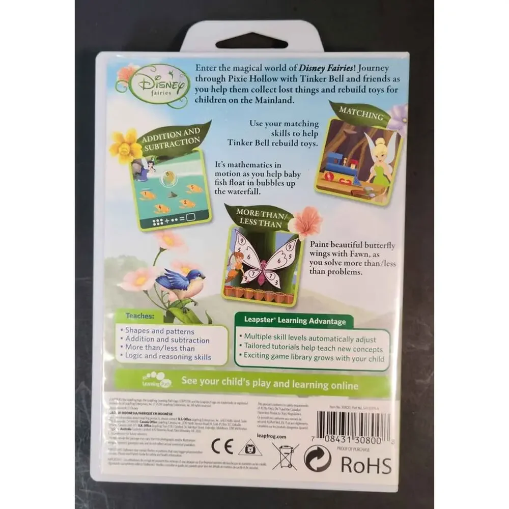 Leapster Learning Games Disney Fairies & Dora the Explorer Camping Adventure